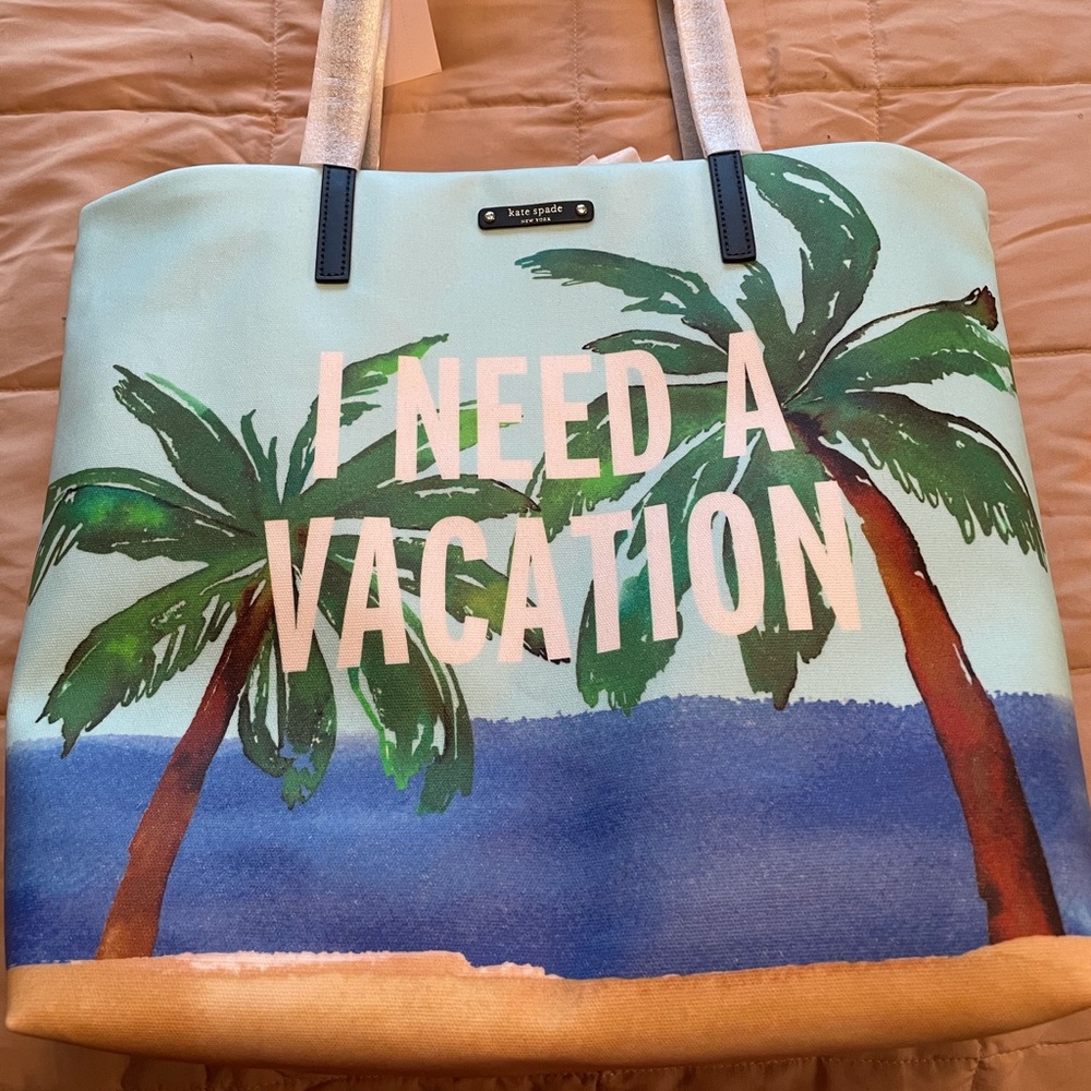 Kate Spade Bon Shopper I Need a Vacation
